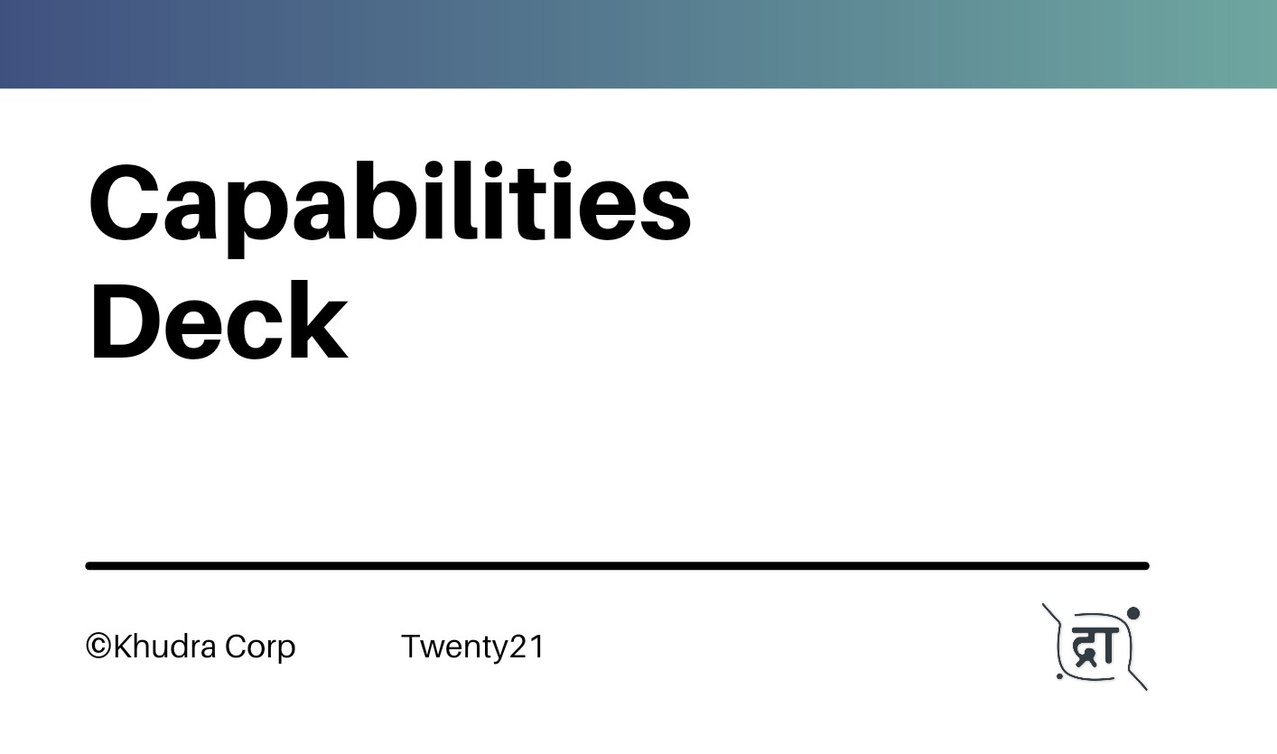 capabilities deck
